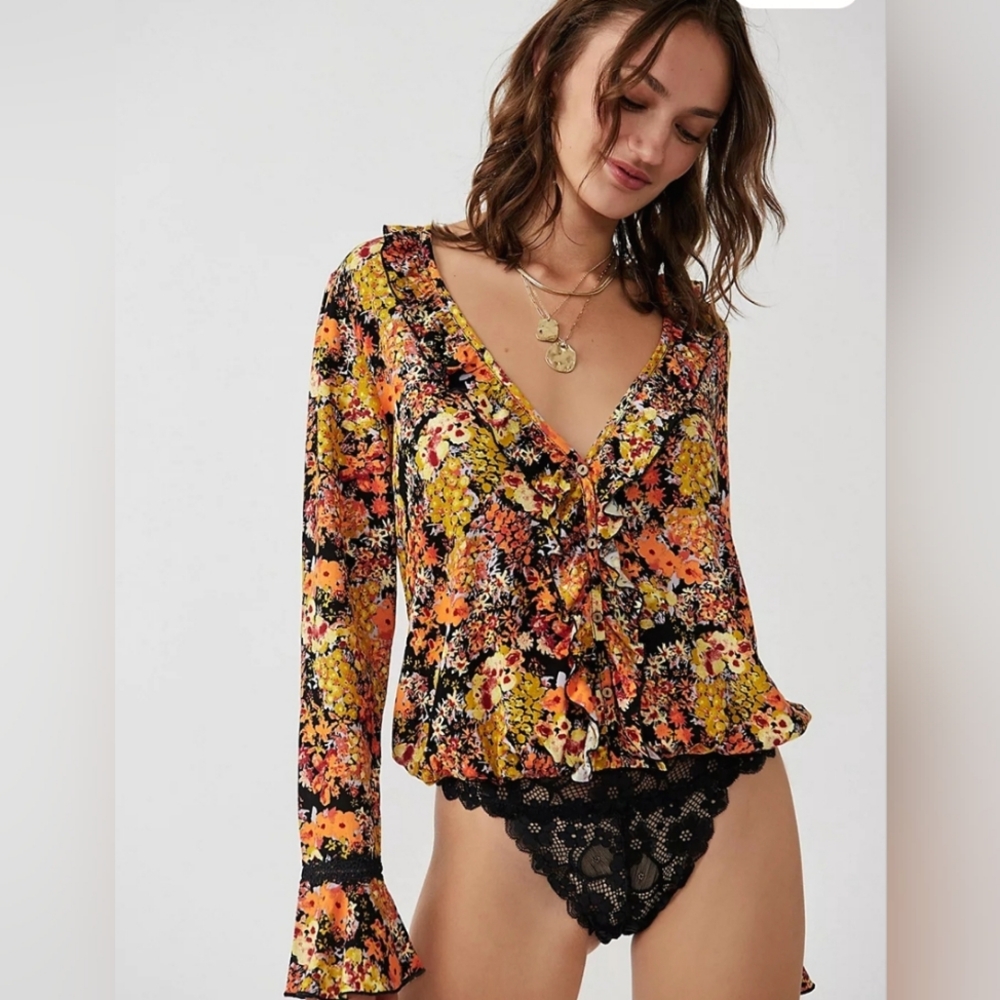 🌷NWT Free People Heat Wave Bodysuit